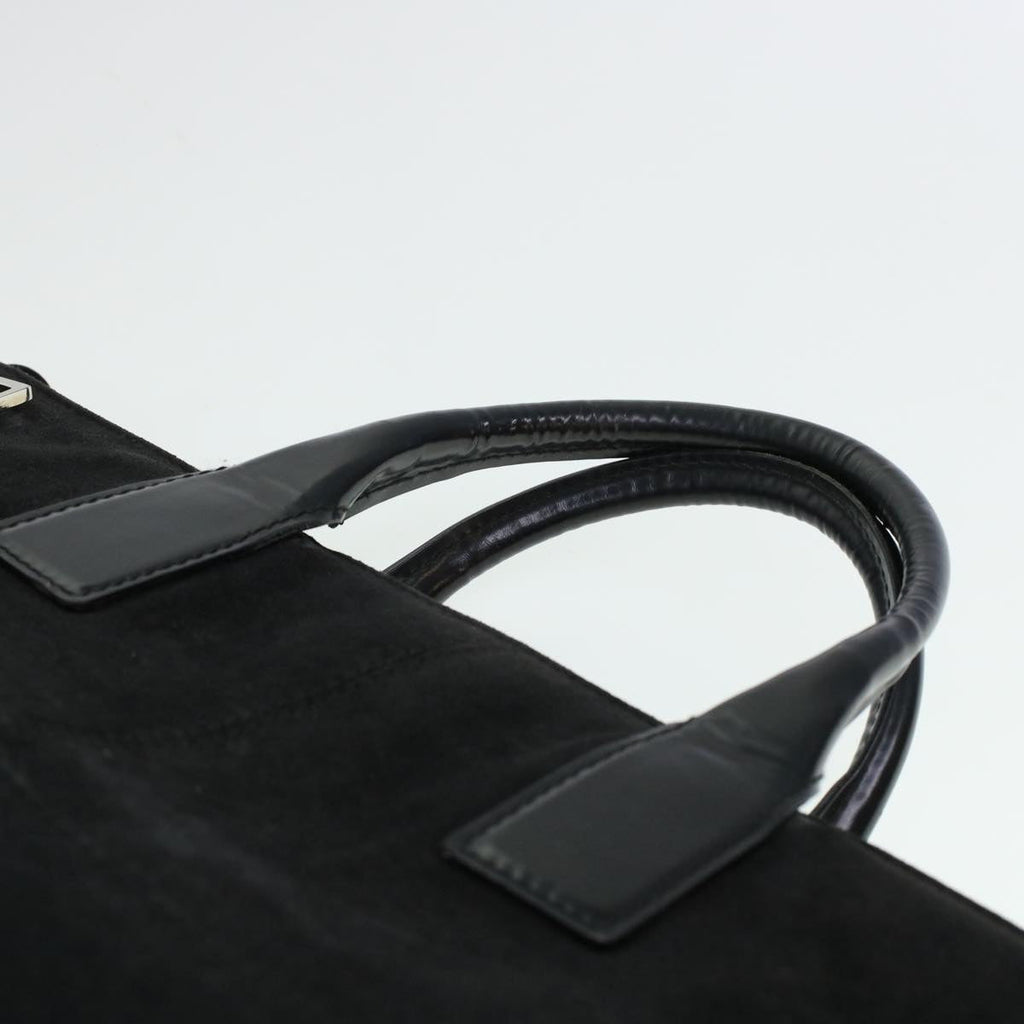 GUCCI Hand Bag Suede Black  bs5946