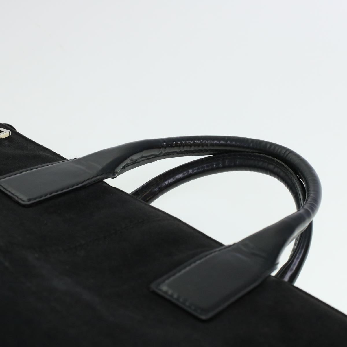 GUCCI Hand Bag Suede Black  bs5946