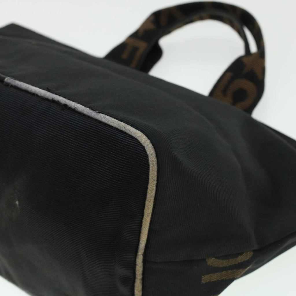 FENDI Zucca Canvas Hand Bag Black Brown  bs6057