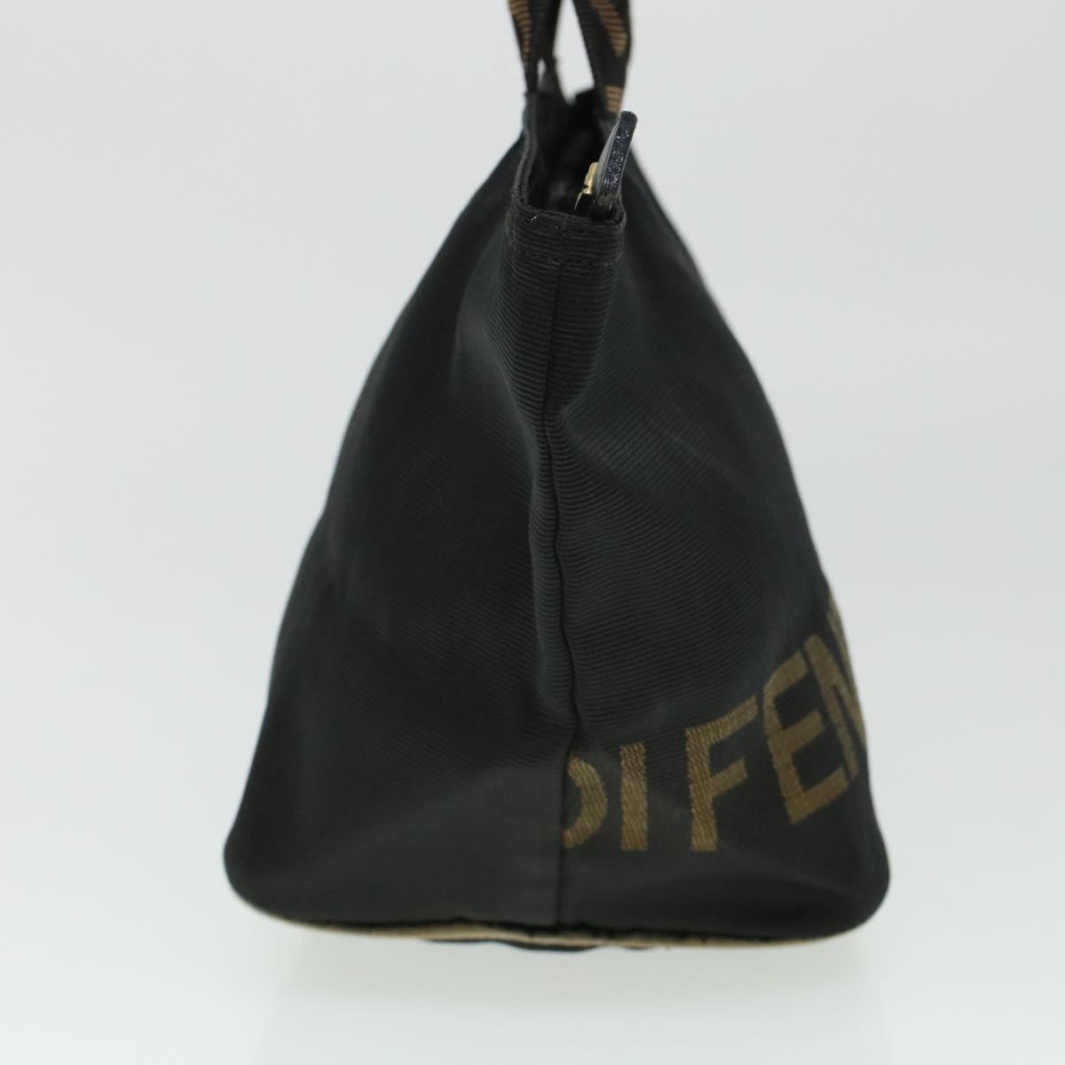 FENDI Zucca Canvas Hand Bag Black Brown  bs6057
