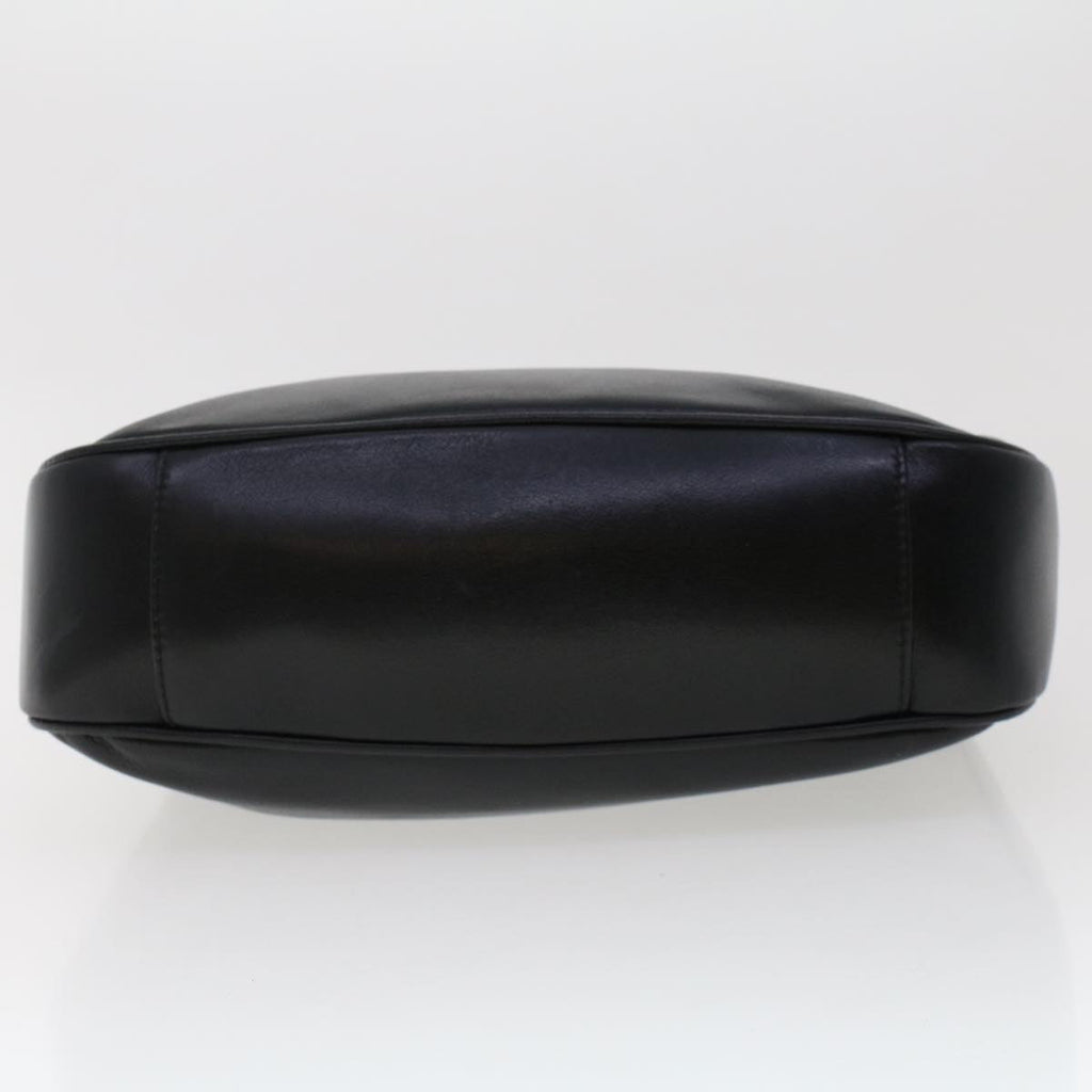 GUCCI Bamboo Shoulder Bag Leather Black 0011638  bs6460
