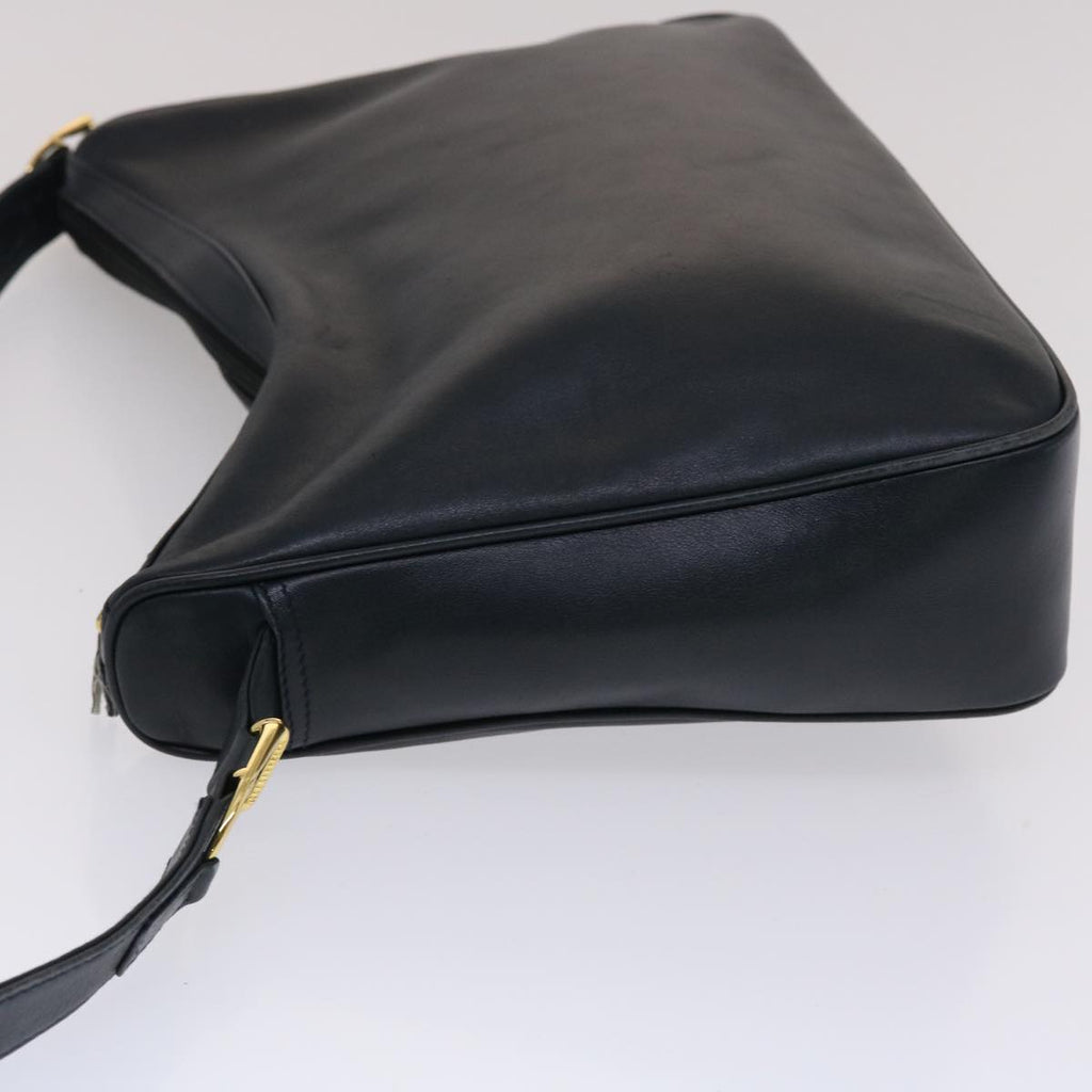GUCCI Shoulder Bag Leather Navy  bs6472