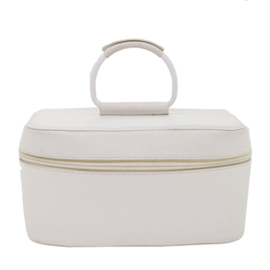 GUCCI Vanity Cosmetic Pouch Leather White 03917050710  bs6557