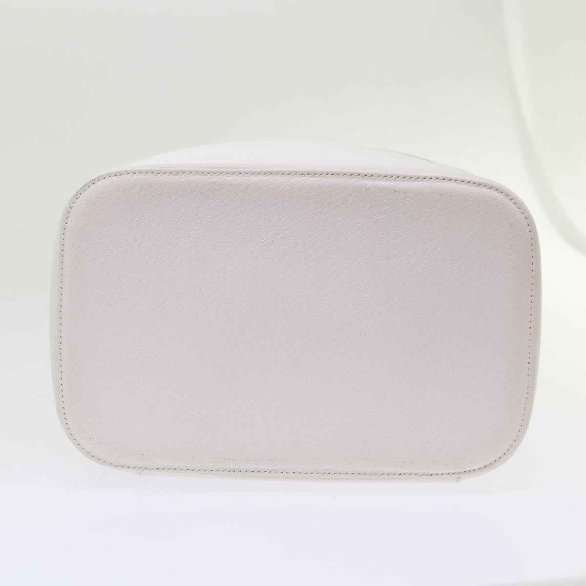 GUCCI Vanity Cosmetic Pouch Leather White 03917050710  bs6557