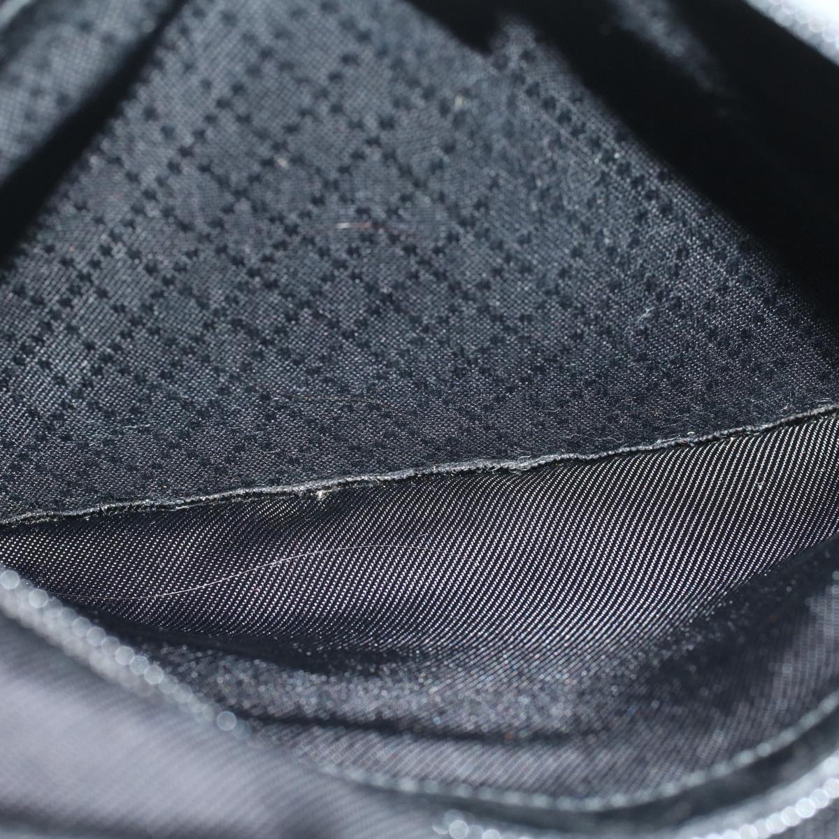 GUCCI Bamboo Shoulder Bag Nylon Black 000205805095  bs6818