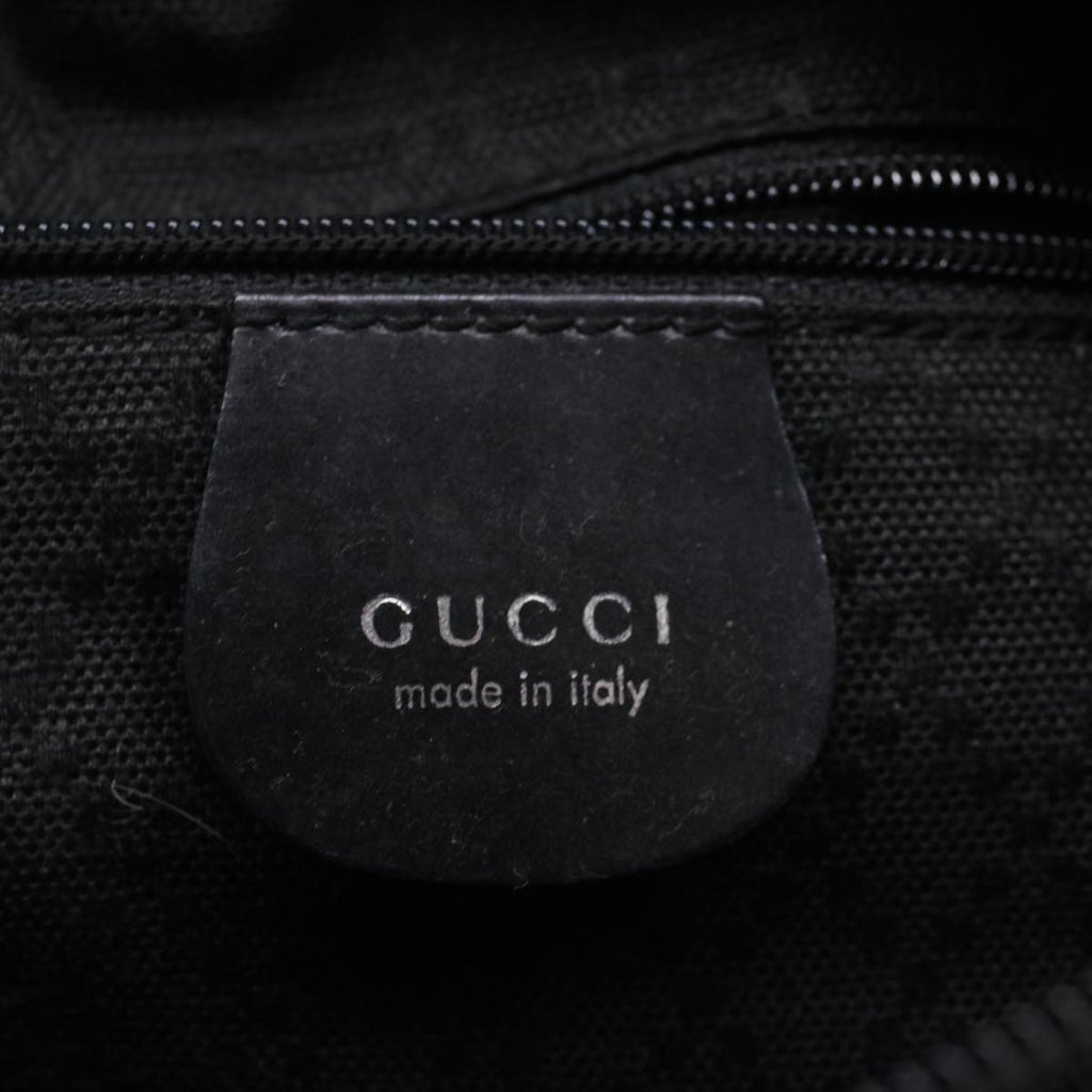 GUCCI Bamboo Shoulder Bag Nylon Black 000205805095  bs6818