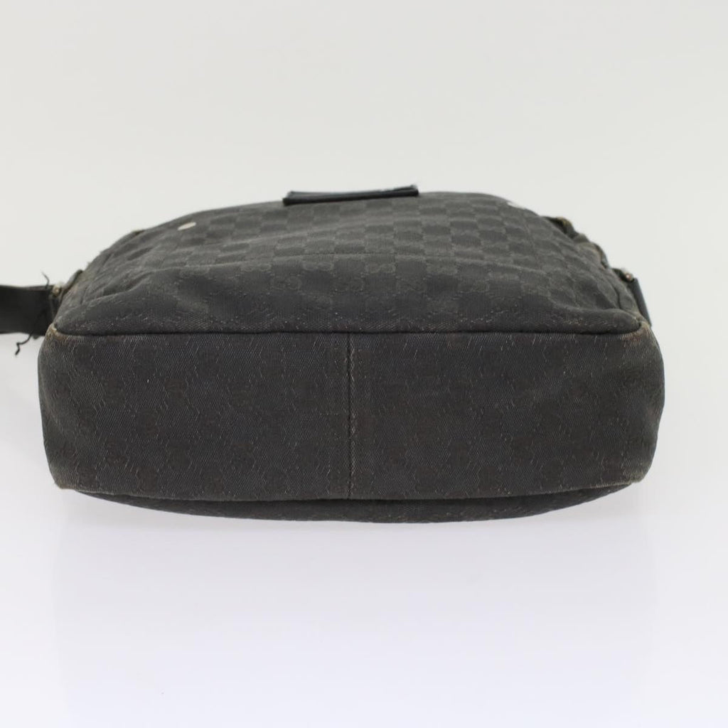 GUCCI GG Canvas Shoulder Bag Coated Canvas Leather 2Set Black Beige  bs7126