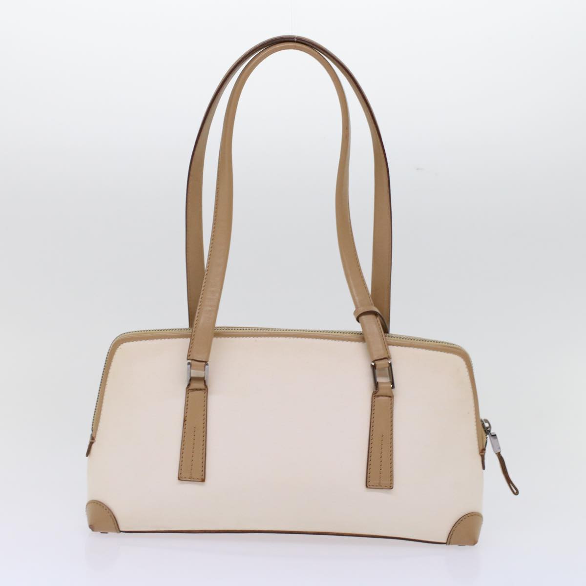 GUCCI GG Canvas Shoulder Bag Coated Canvas Leather 2Set Black Beige  bs7126