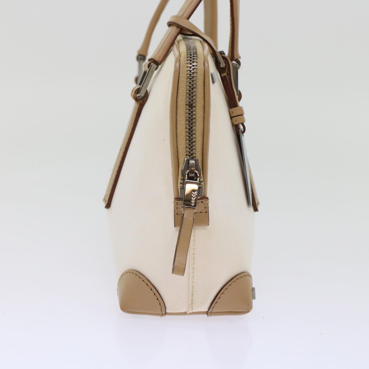GUCCI GG Canvas Shoulder Bag Coated Canvas Leather 2Set Black Beige  bs7126