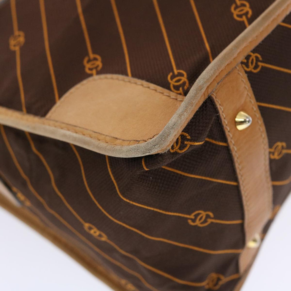 GUCCI Hand Bag Canvas Leather Brown  bs7158