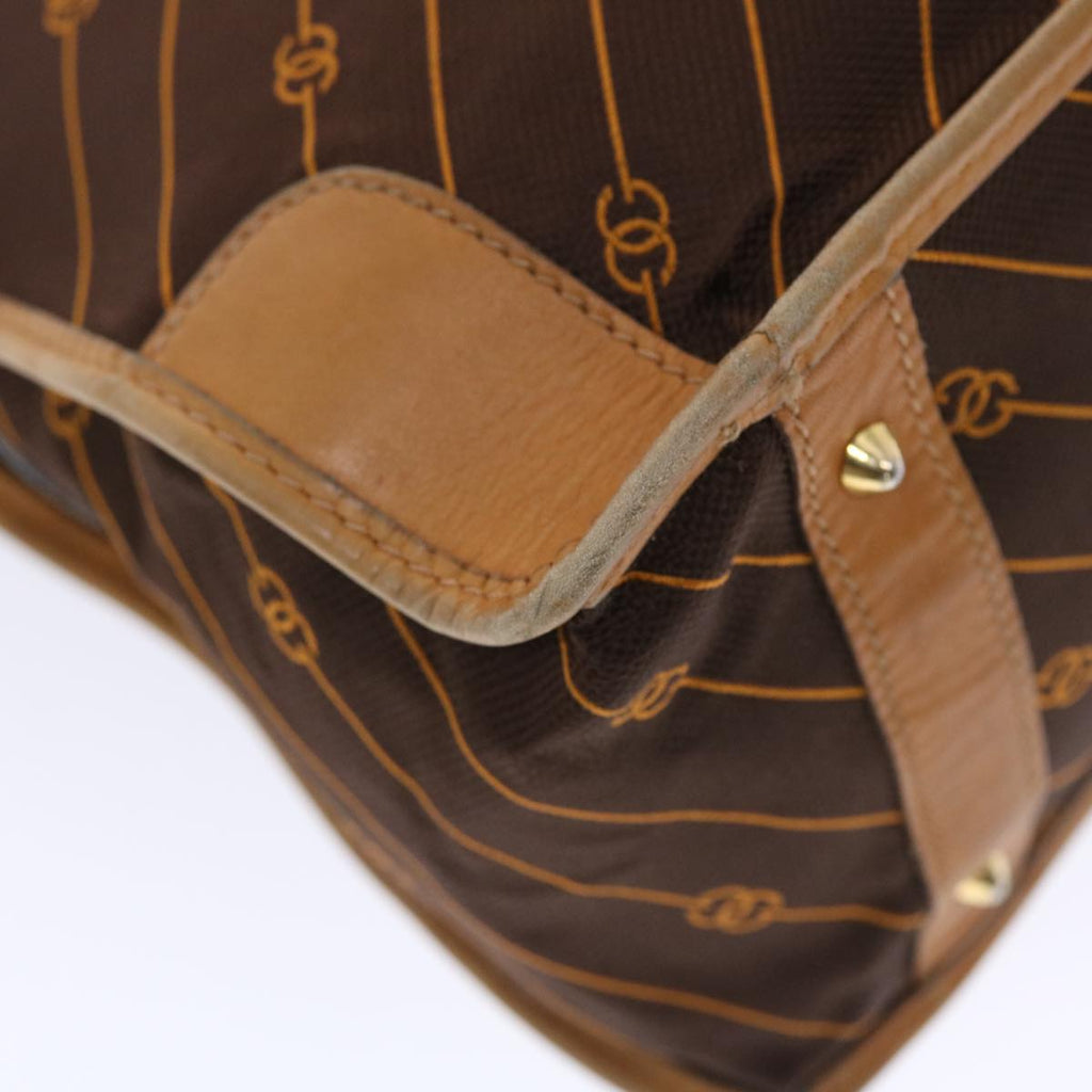 GUCCI Hand Bag Canvas Leather Brown  bs7158