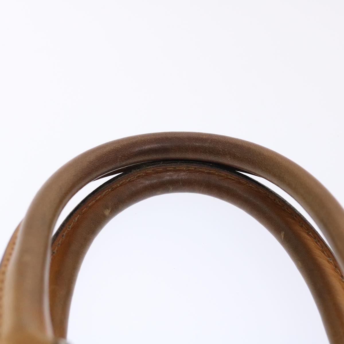 GUCCI Hand Bag Canvas Leather Brown  bs7158