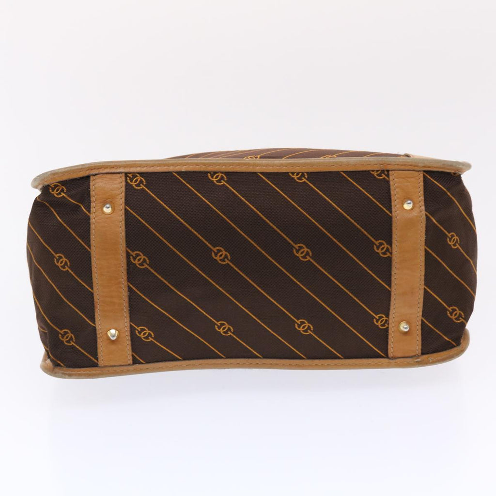 GUCCI Hand Bag Canvas Leather Brown  bs7158