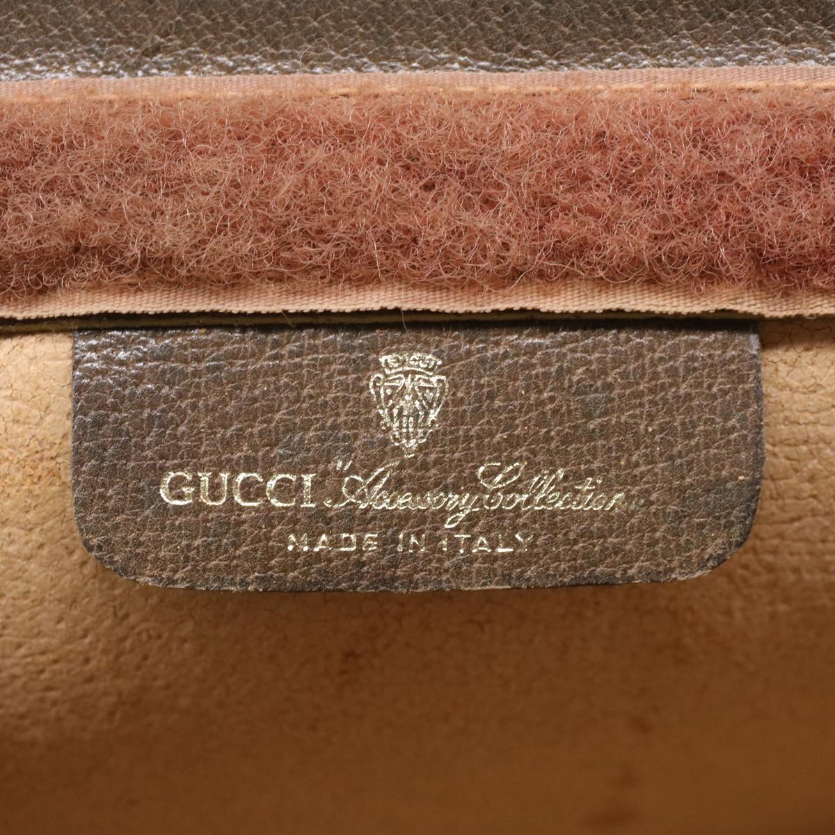 GUCCI GG Canvas Web Sherry Line Clutch Bag Beige Red Green 89.01.002  bs7231