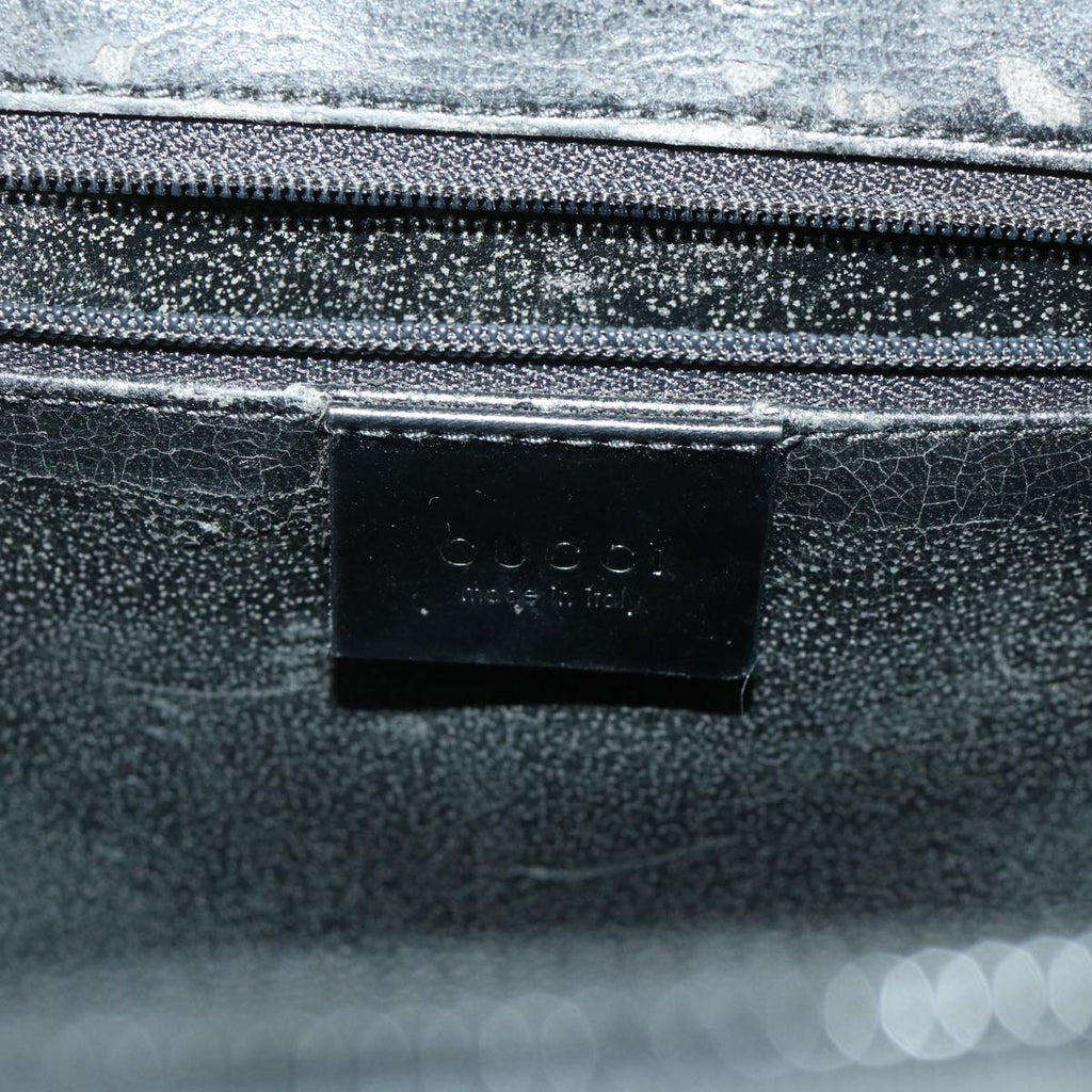 GUCCI Shoulder Bag Patent leather Black 0013091 3754  bs7235