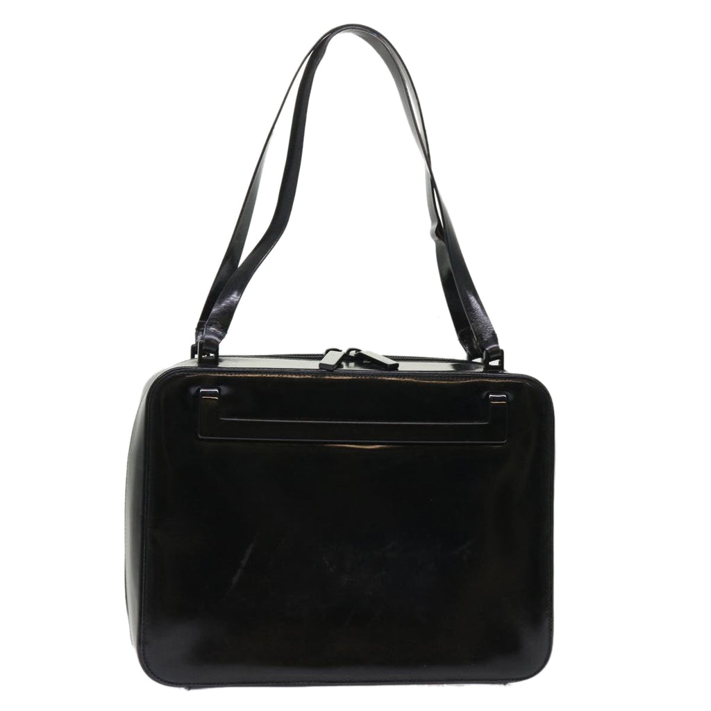 GUCCI Shoulder Bag Patent leather Black 0013091 3754  bs7235