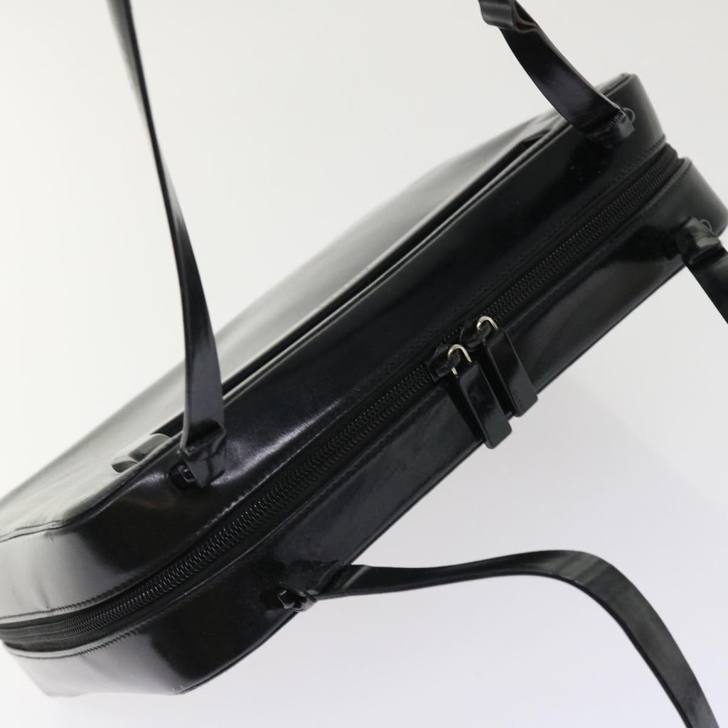GUCCI Shoulder Bag Patent leather Black 0013091 3754  bs7235