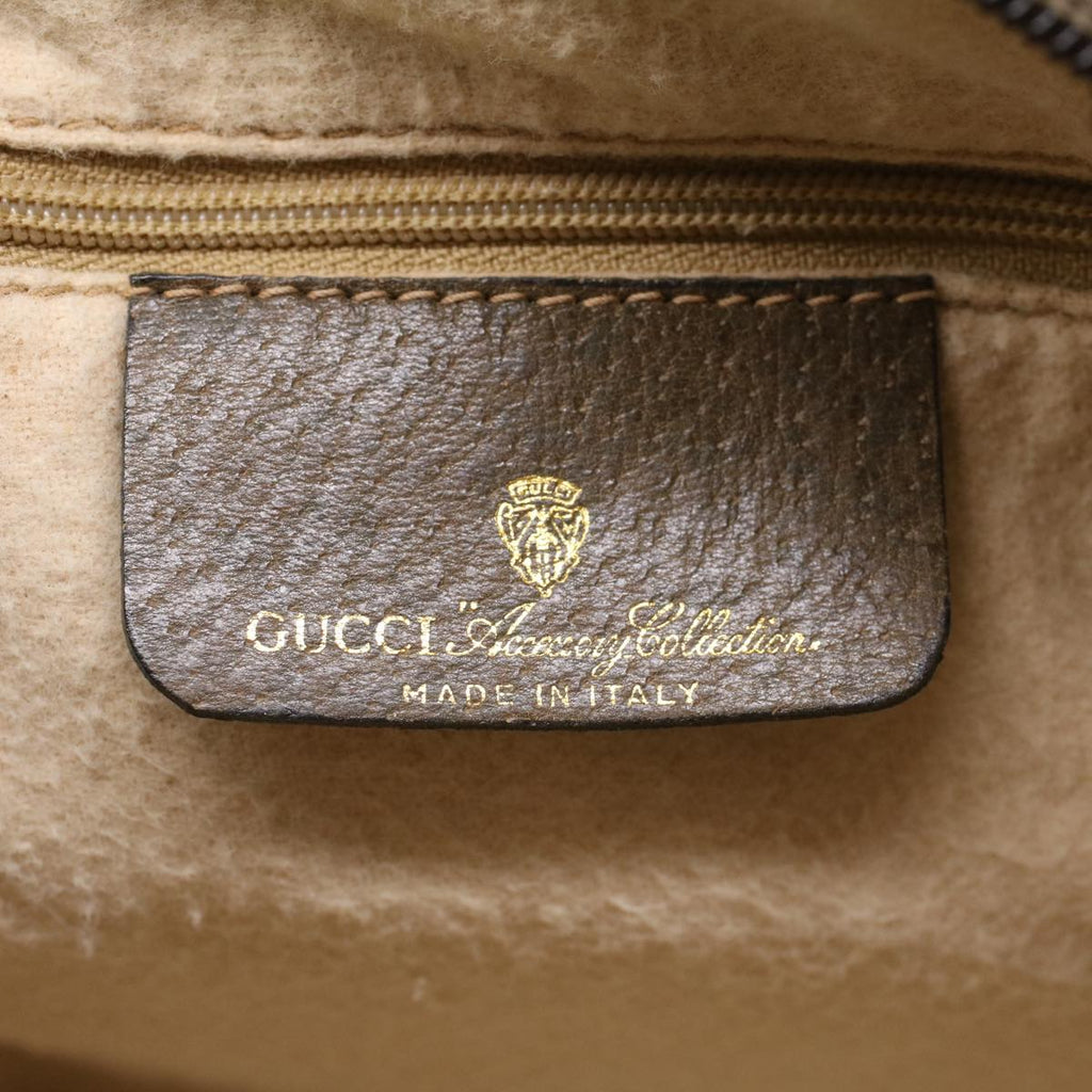 GUCCI GG Canvas Web Sherry Line Boston Bag Beige Red 3902006  bs7253