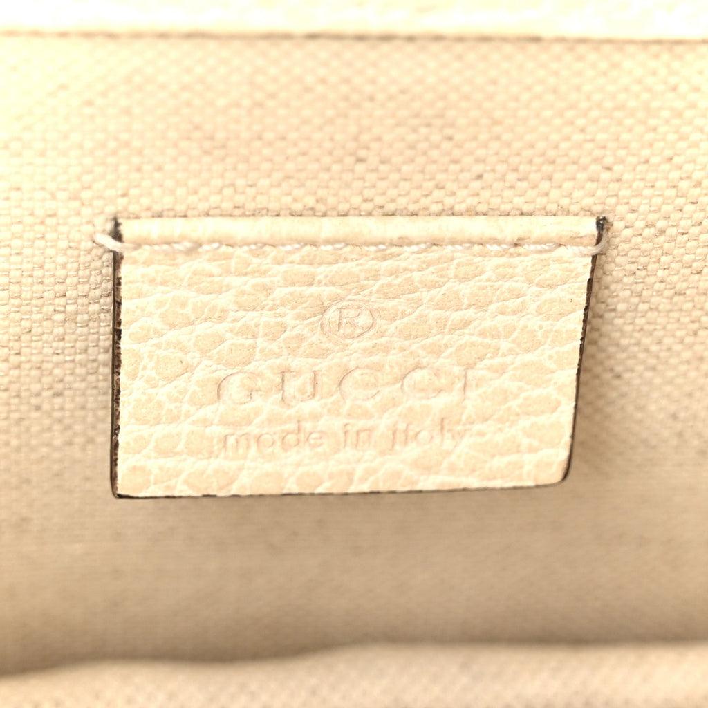 Gucci Dollar Calfskin Crystal Small Dionysus Shoulder Bag Mystic White