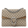 Gucci GG Supreme Monogram Medium Dionysus Shoulder Bag Taupe