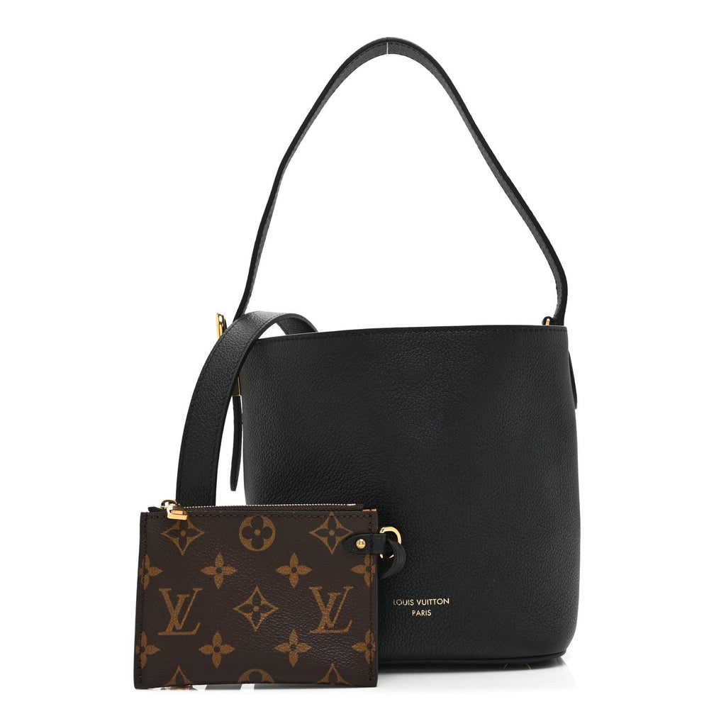 Louis Vuitton Grained Calfskin Low Key All In BB Black