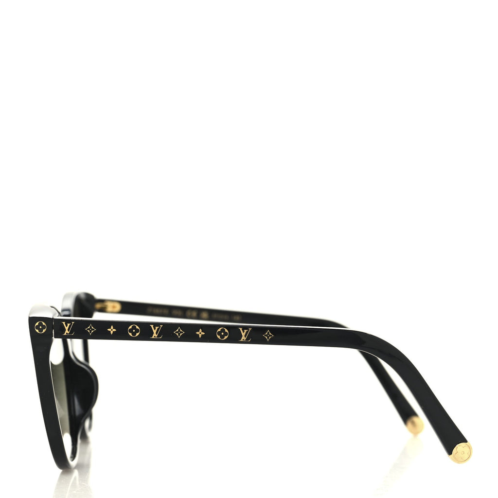 Louis Vuitton Acetate My Monogram Light Cat Eye Sunglasses Z1657E Black