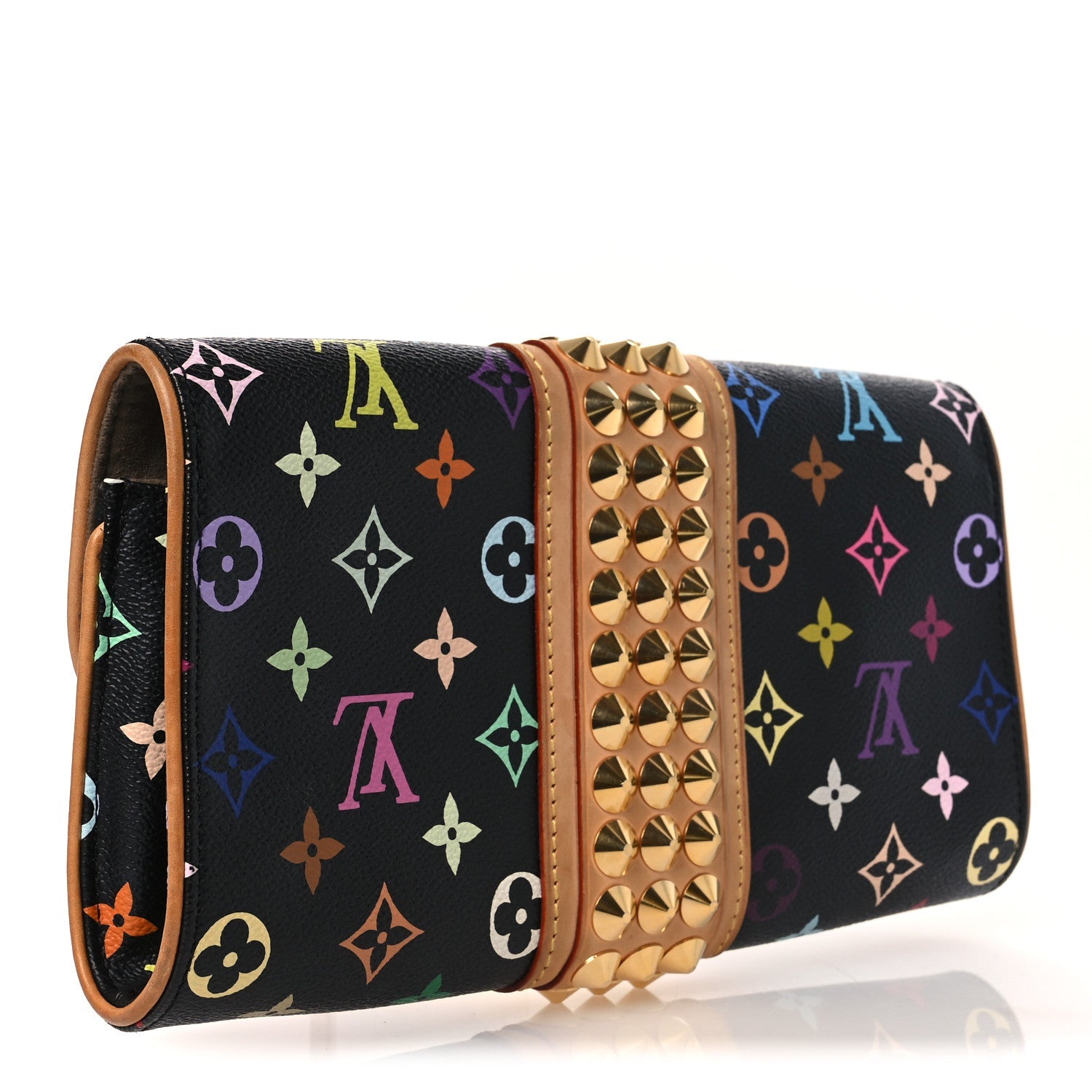 Louis Vuitton Monogram Multicolor Courtney Clutch Black