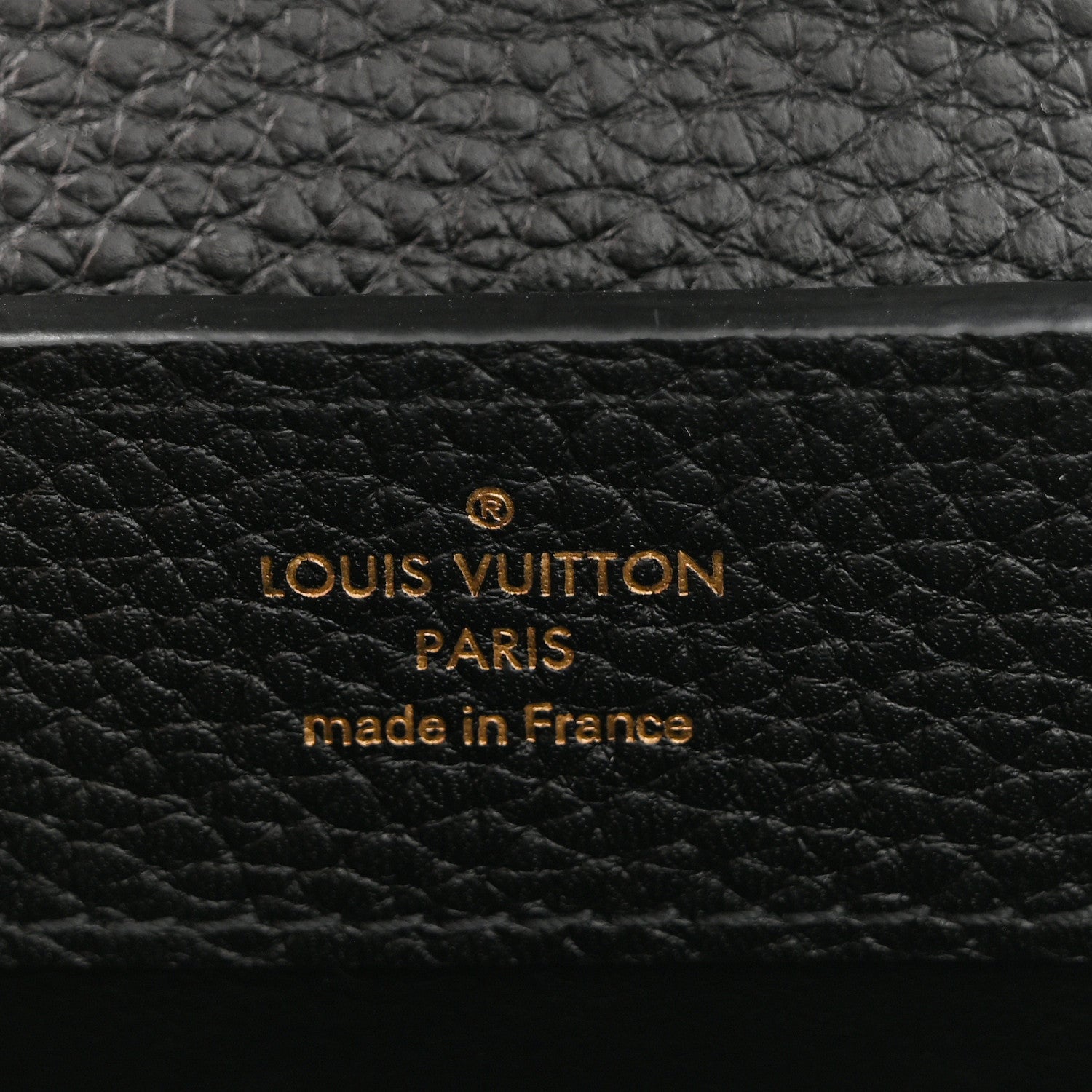Louis Vuitton Taurillon Mini Capucines Black
