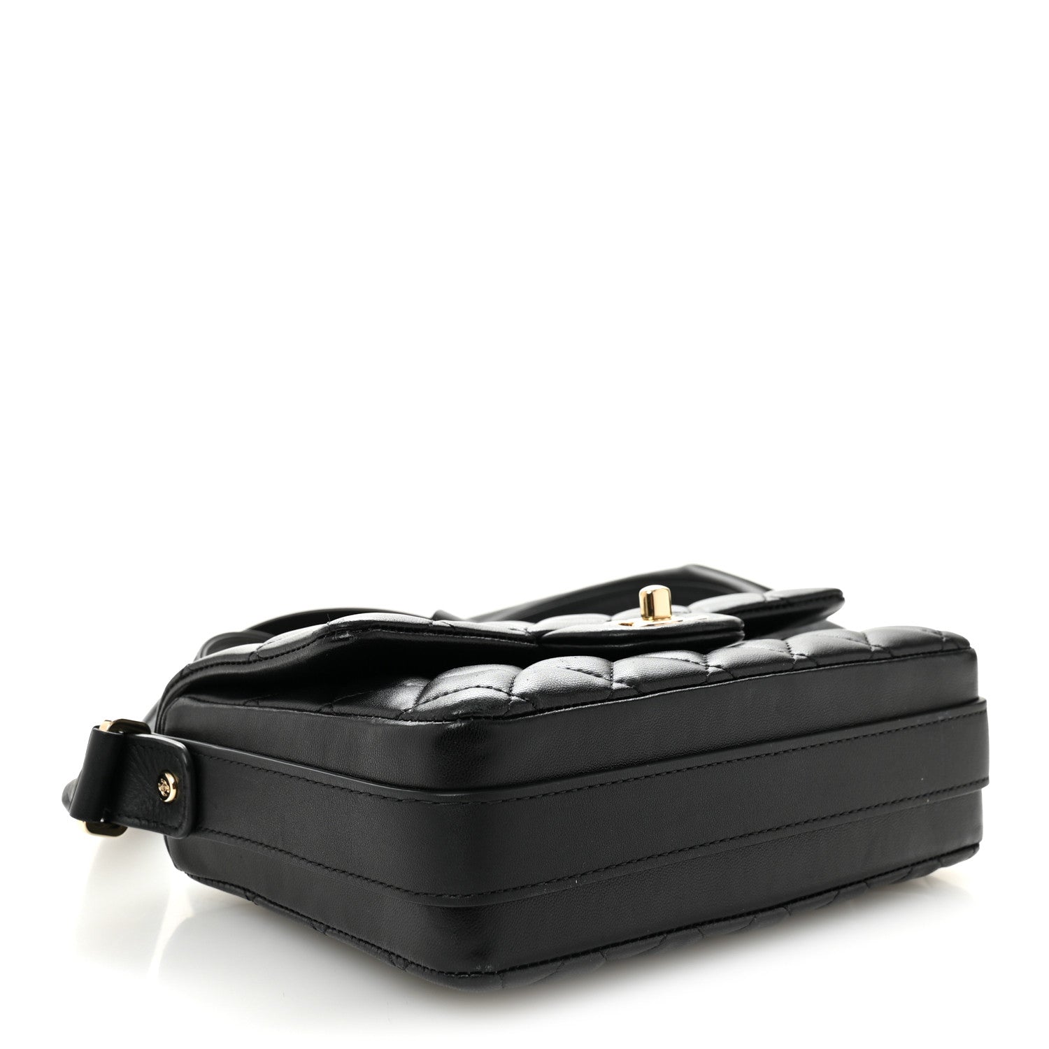 Chanel Calfskin Quilted Bolero De Chanel Flap Bag Black