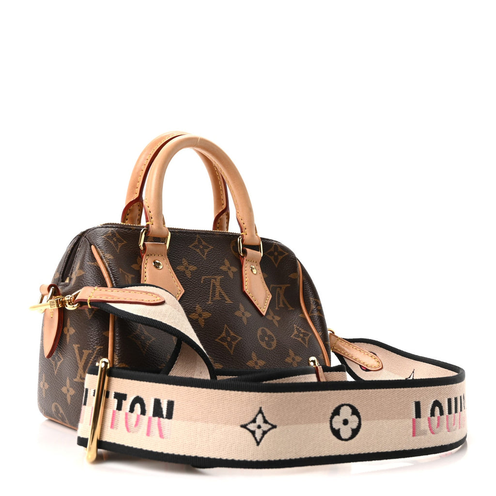 Louis Vuitton Monogram Speedy Bandouliere 20 Black