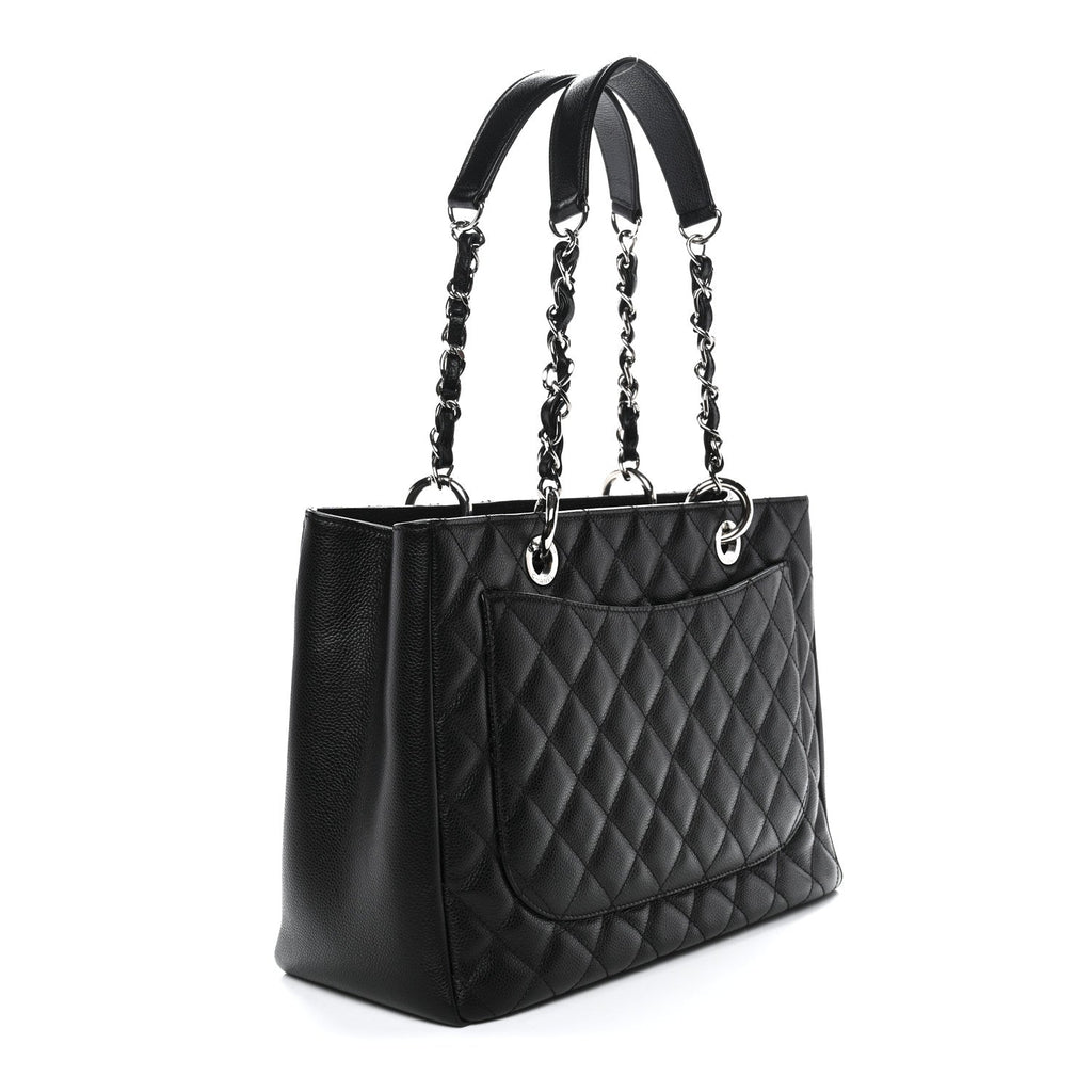 Chanel Caviar Quilted Grand Shopping Tote GST Black