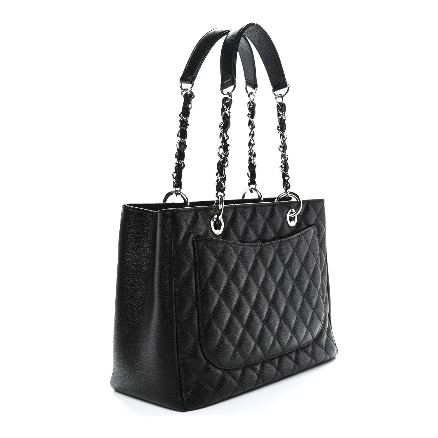 Chanel Caviar Quilted Grand Shopping Tote GST Black