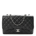 Chanel Caviar Quilted Jumbo Single Flap Black