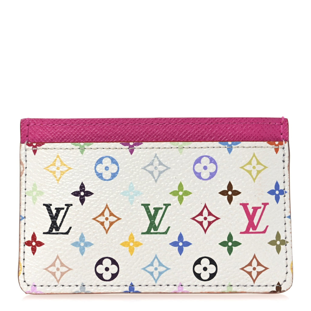 Louis Vuitton LV X TM Monogram Multicolor Card Holder Kawaii Pink