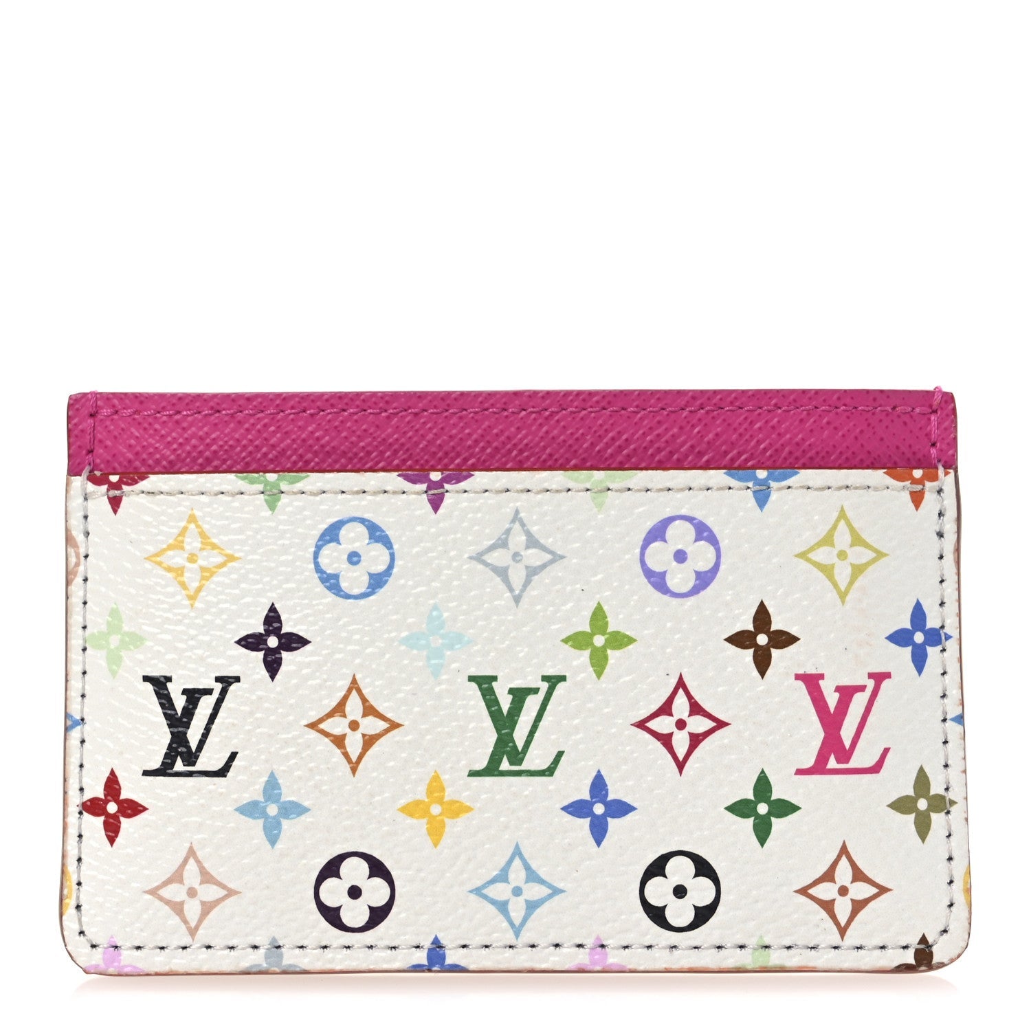 Louis Vuitton LV X TM Monogram Multicolor Card Holder Kawaii Pink