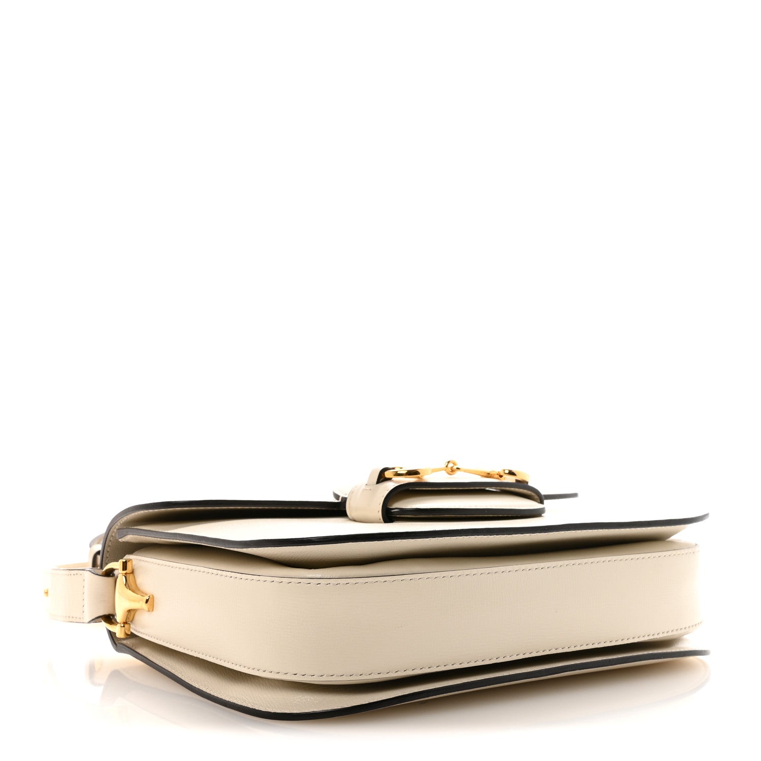 Gucci Azalea Calfskin Horsebit 1955 Shoulder Bag Mystic White