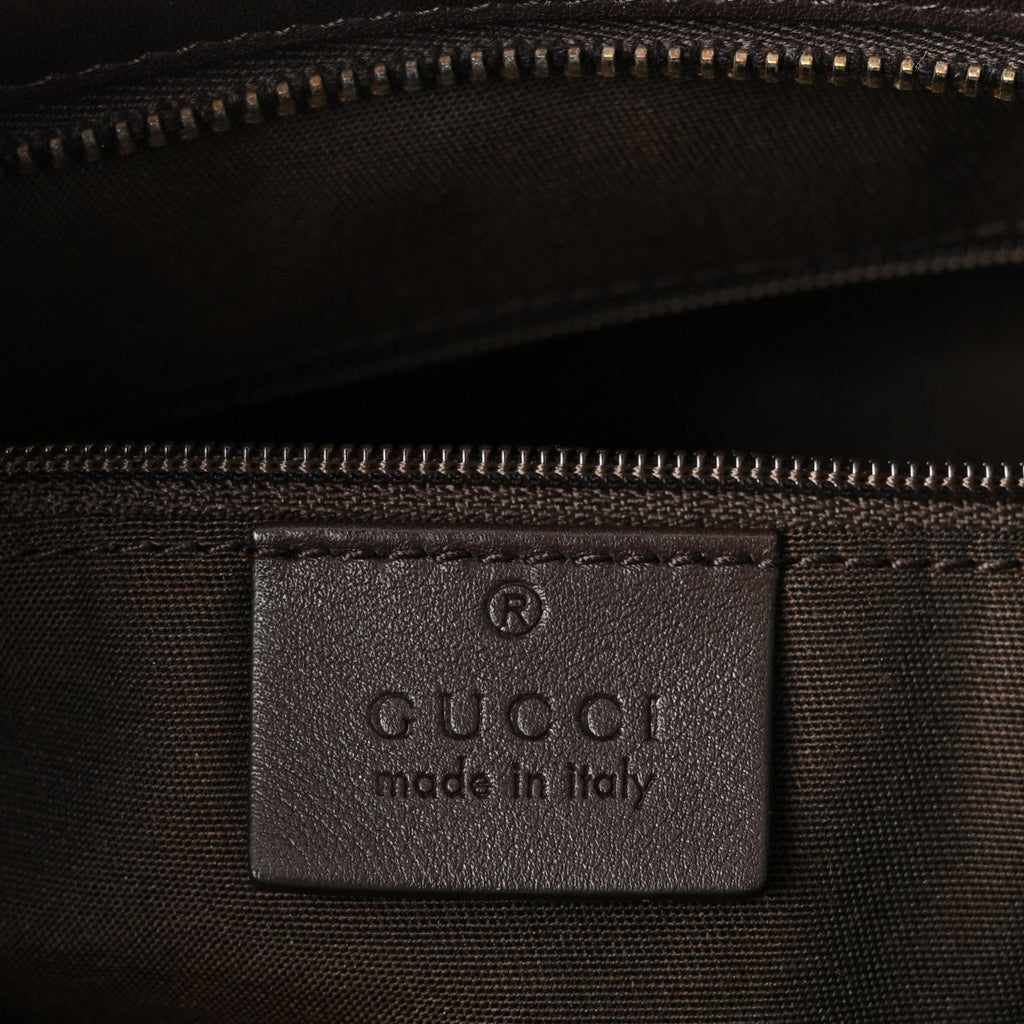 Gucci Monogram Messenger Bag Dark Brown