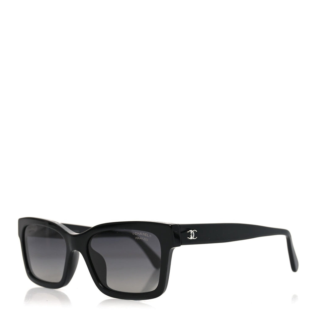 Acetate Polarized Square Sunglasses 5417-A Black