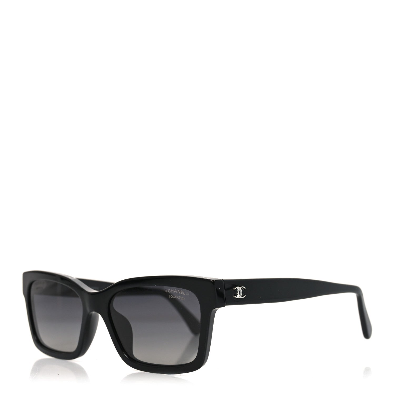 Acetate Polarized Square Sunglasses 5417-A Black