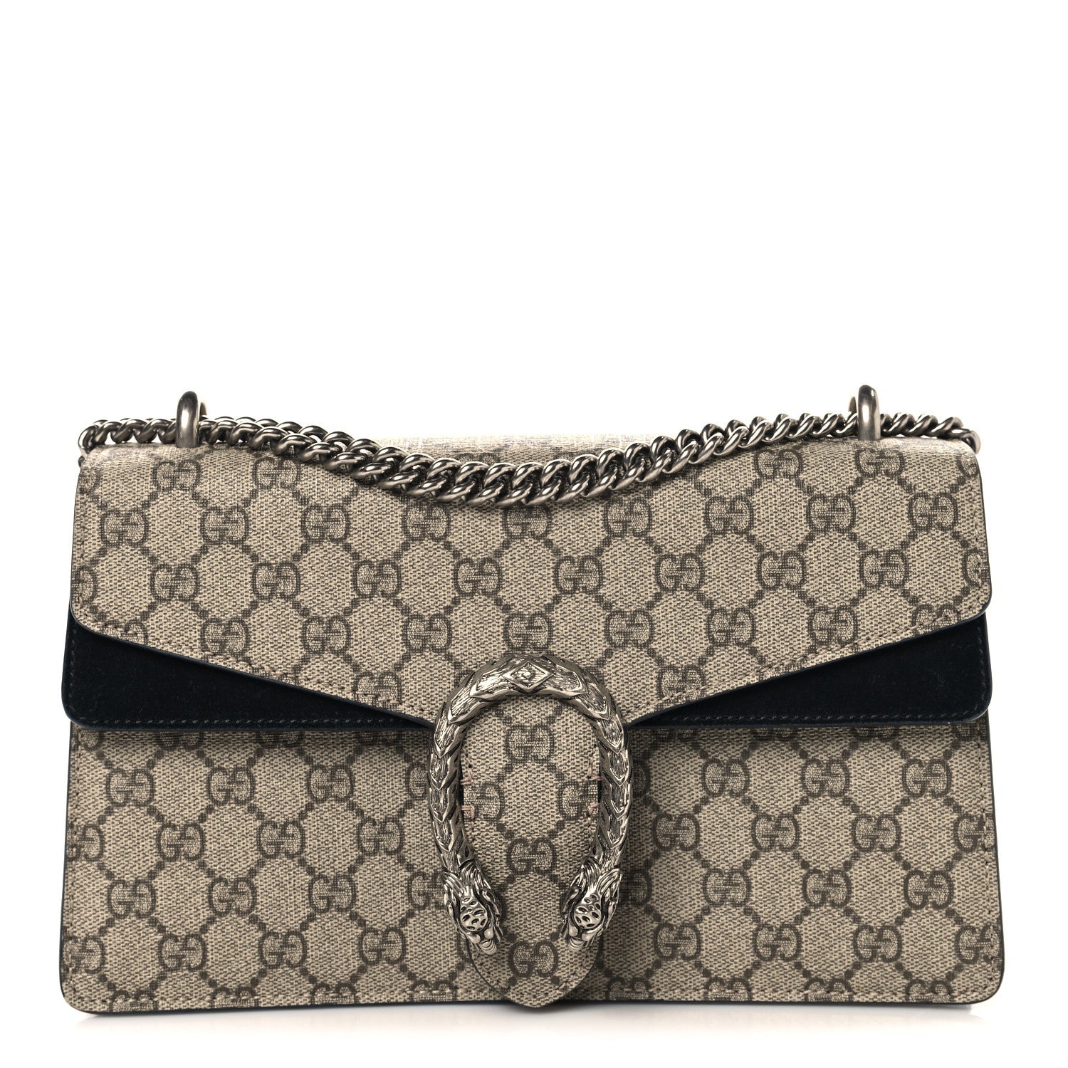 Gucci GG Supreme Monogram Small Dionysus Shoulder Bag Black