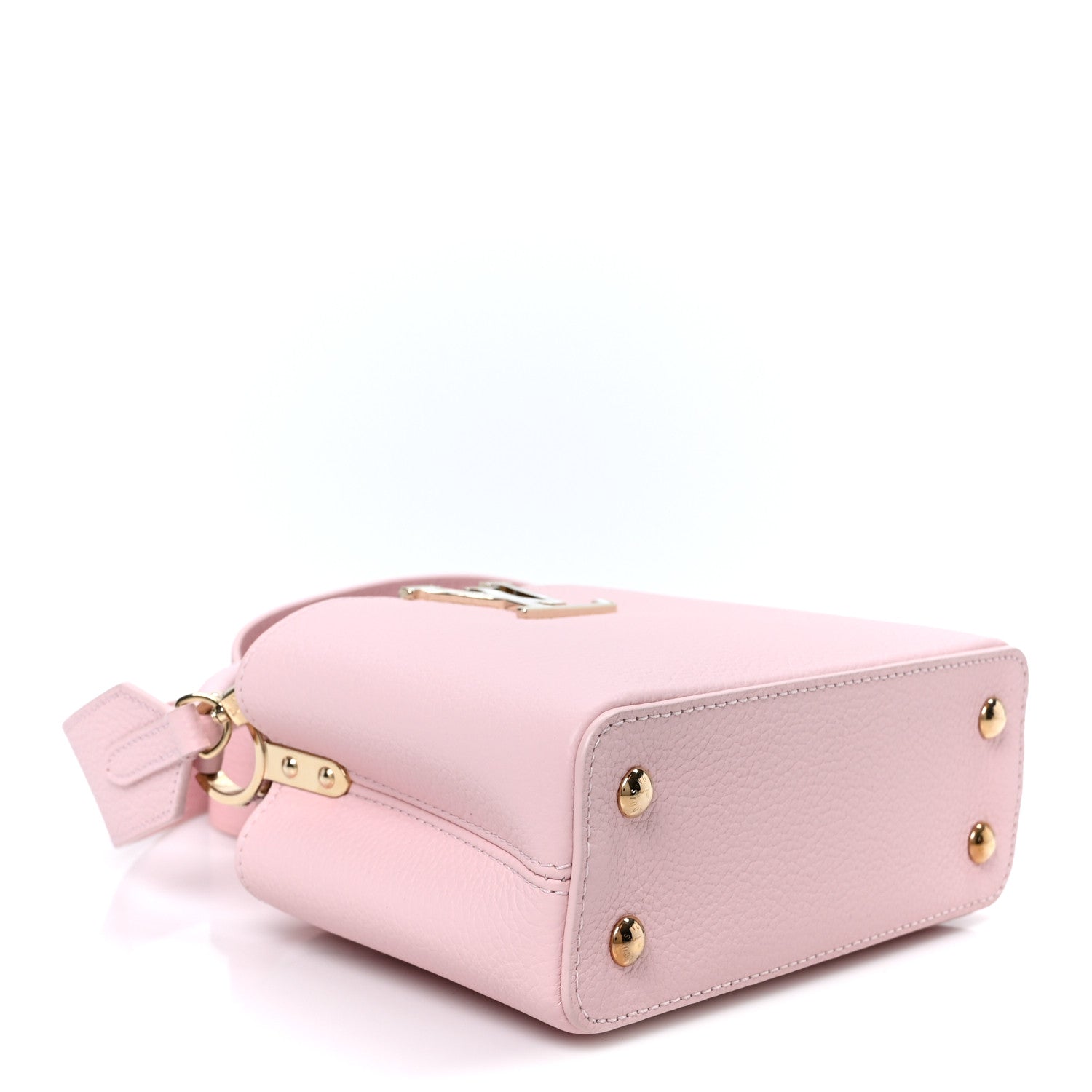 Louis Vuitton Taurillon Marble Capucines Mini Pink