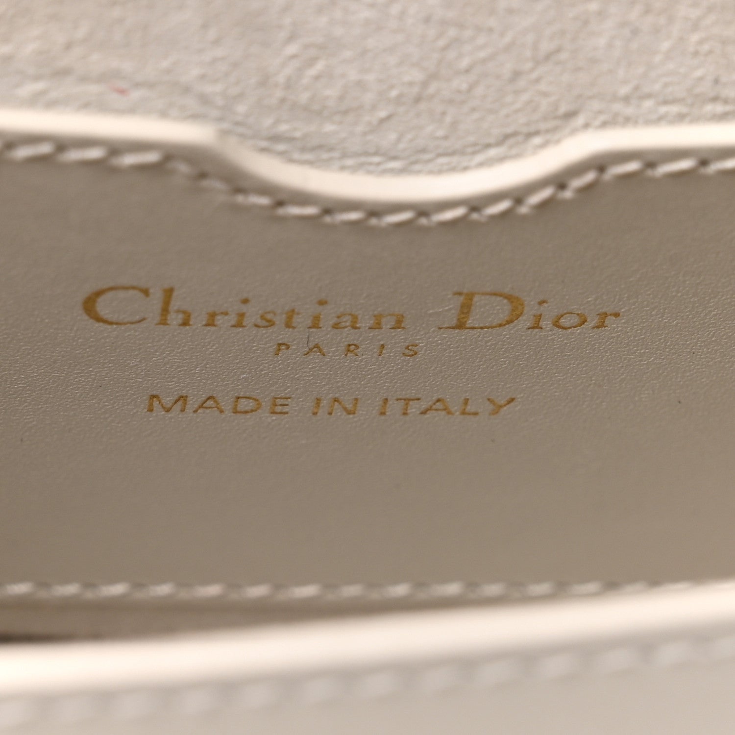 Christian Dior Box Calfskin East West Bobby Bag Latte