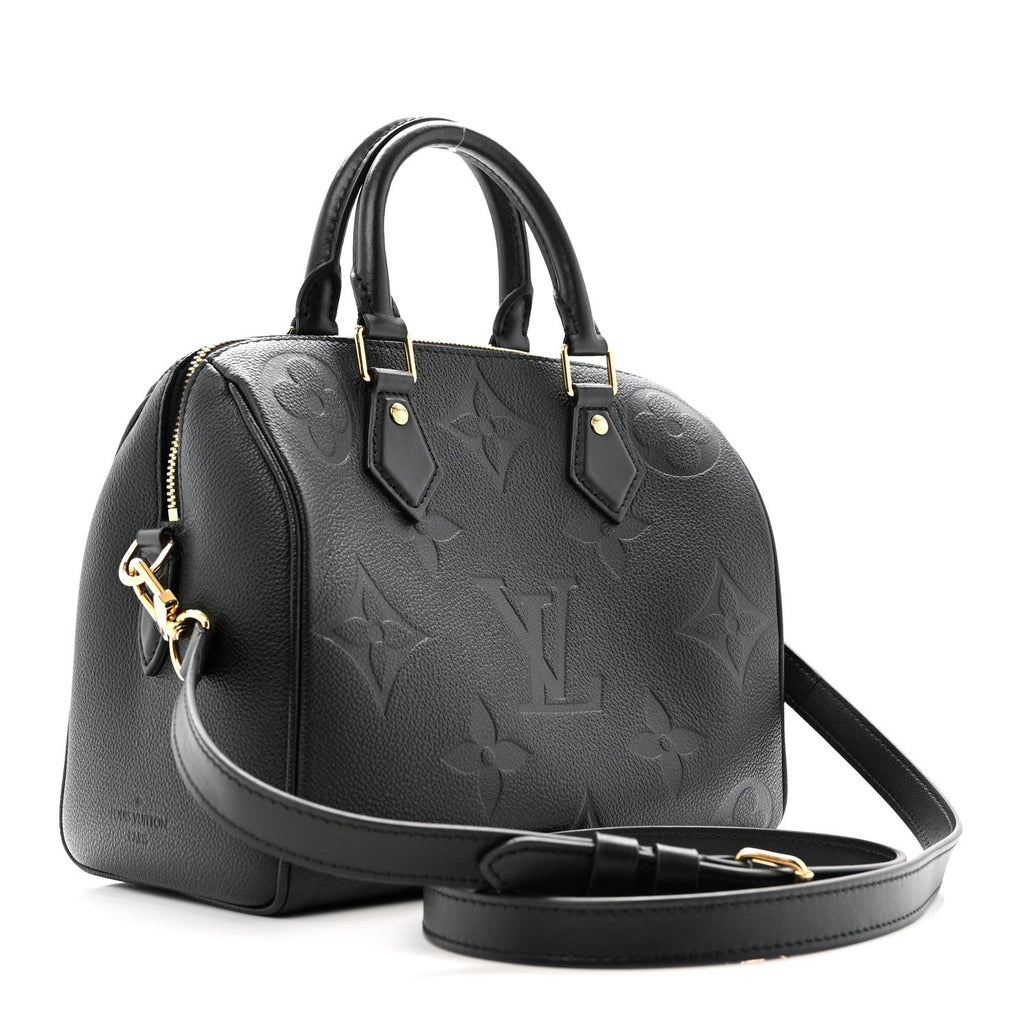 Louis Vuitton Empreinte Monogram Giant Speedy Bandouliere 25 Black