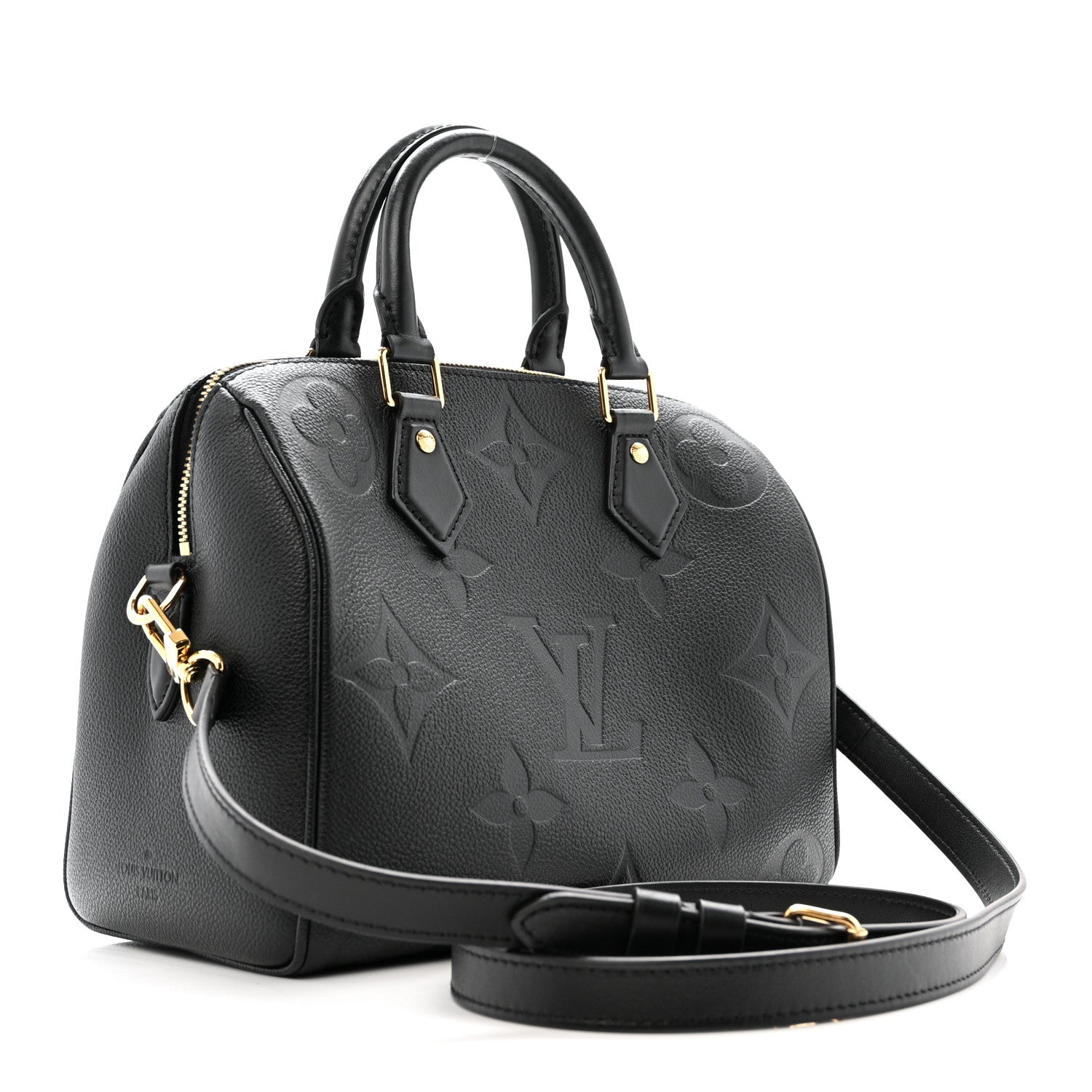 Louis Vuitton Empreinte Monogram Giant Speedy Bandouliere 25 Black
