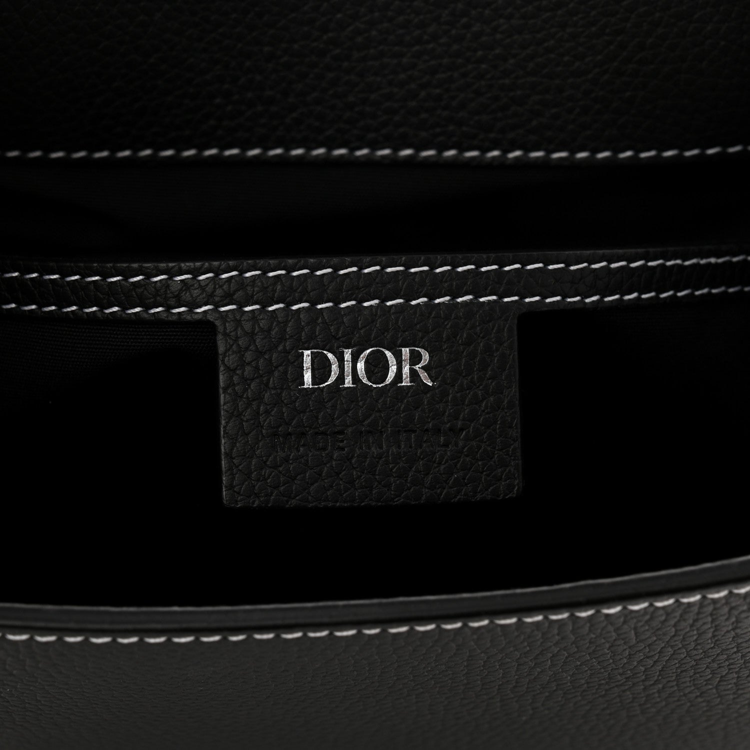 Christian Dior Grained Calfskin Maxi Gallop Backpack Black
