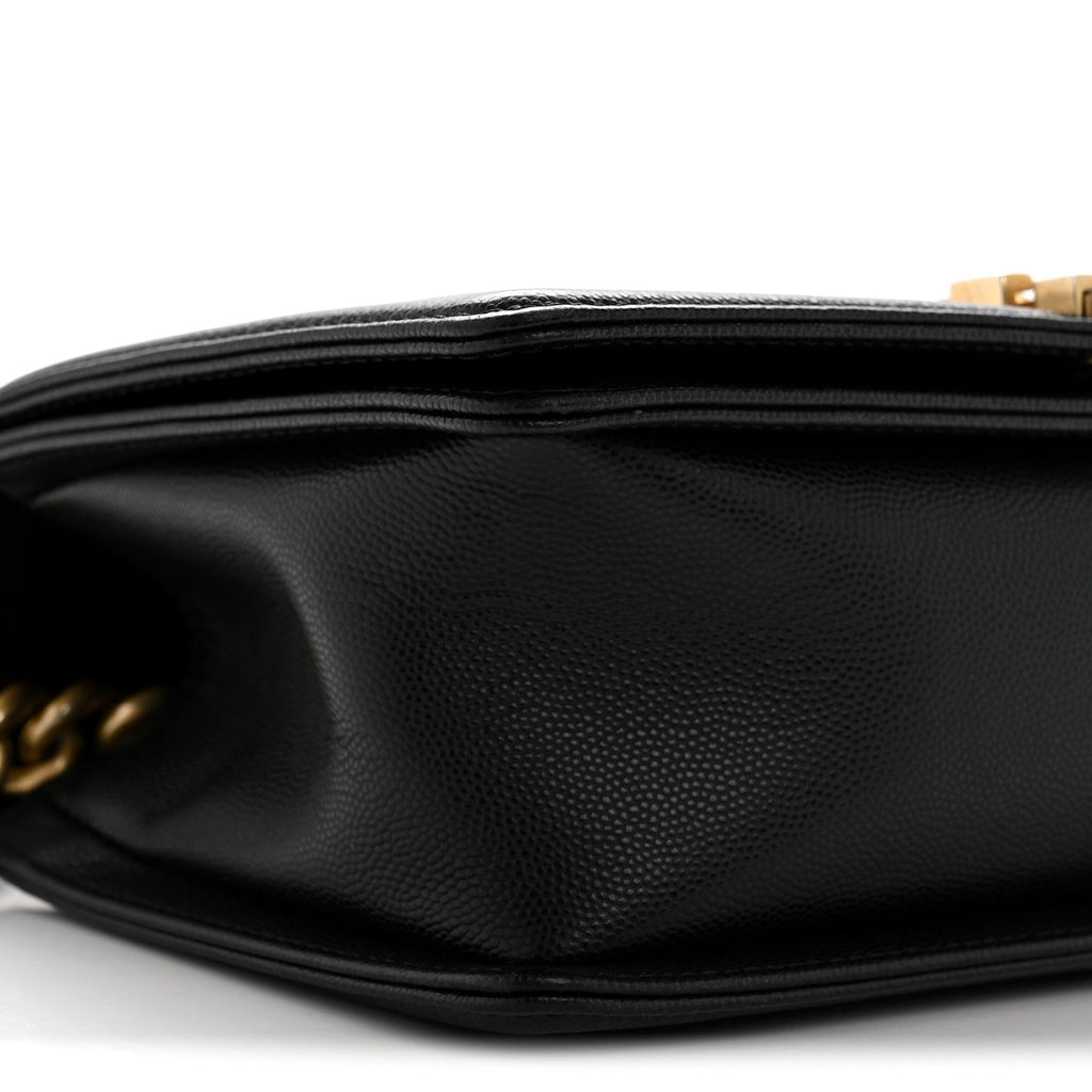 Chanel Caviar Quilted Medium Boy Flap Black