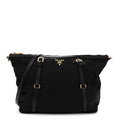 Prada Saffiano Tessuto Nylon Shopping Tote Black