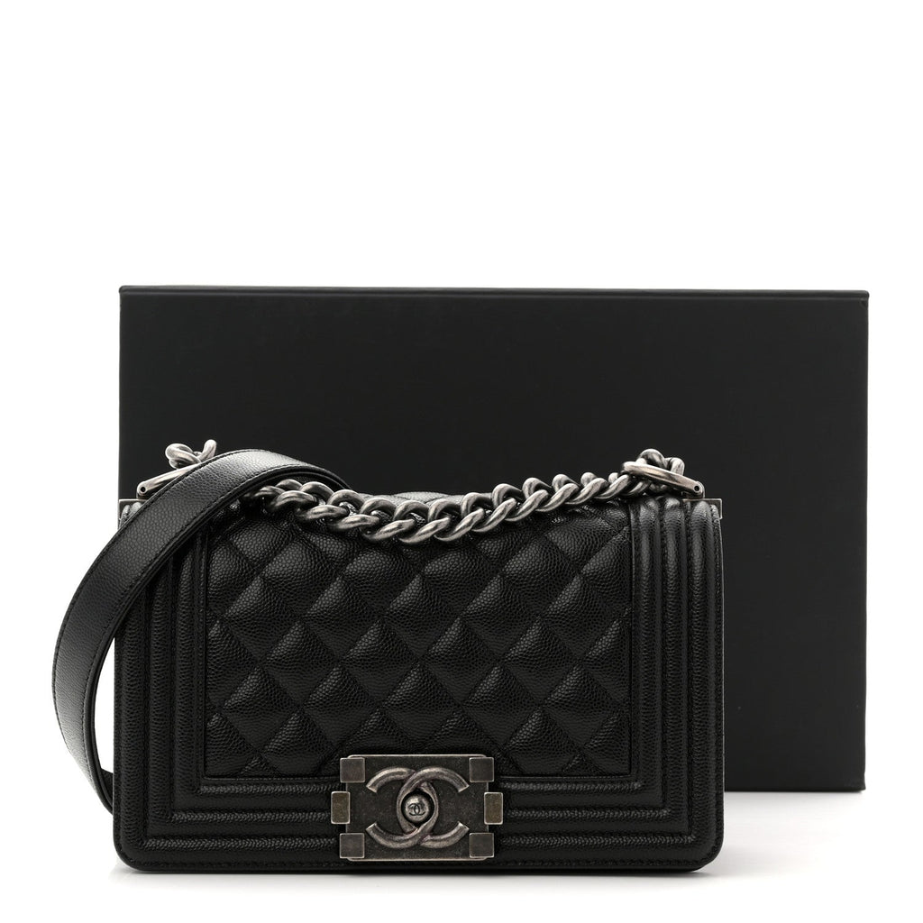 Chanel Caviar Quilted Small Boy Flap Black