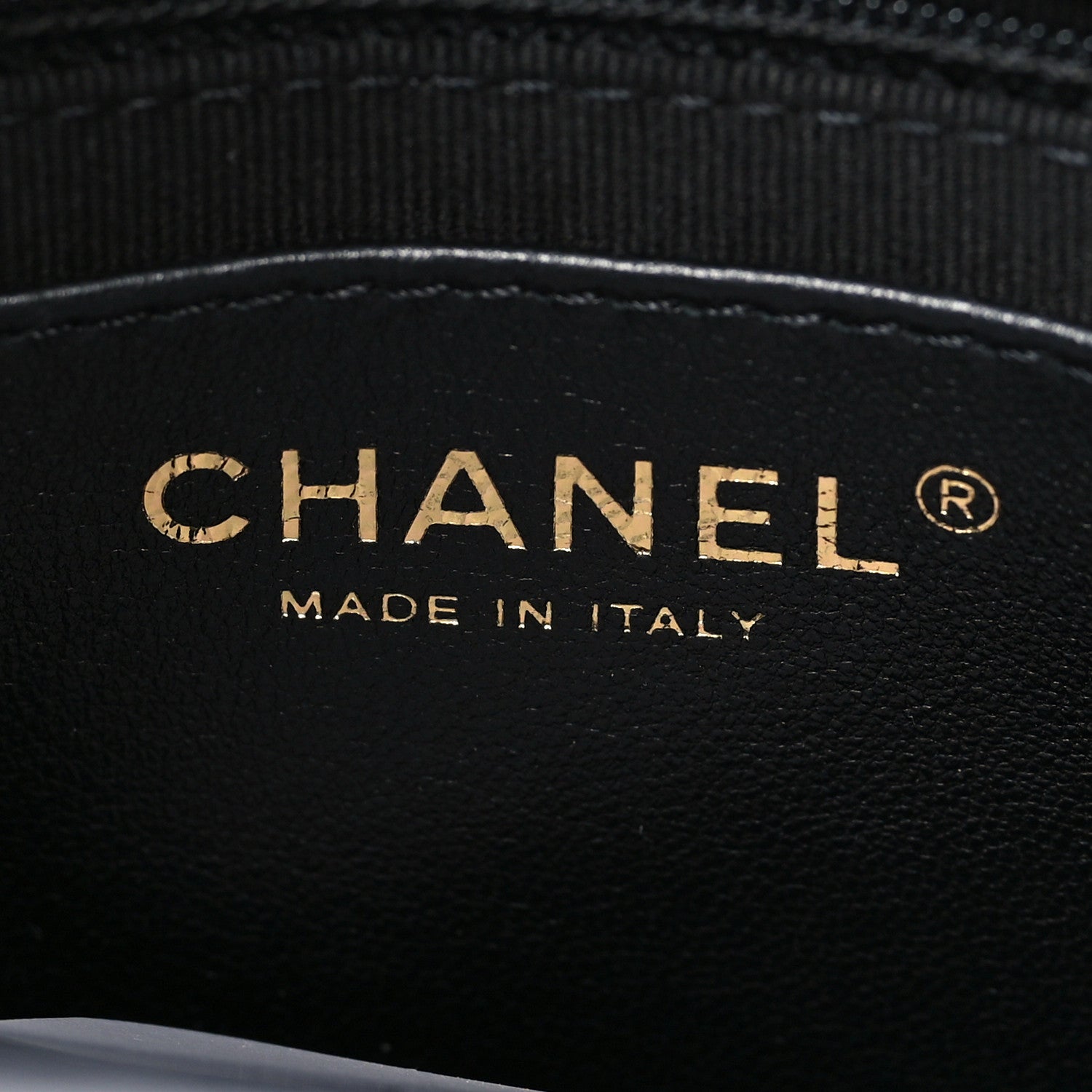 Chanel Lambskin Quilted Enamel CC Chain Frame Flap Black
