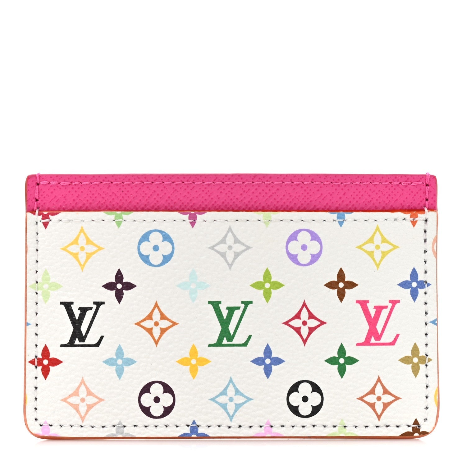 Louis Vuitton LV X TM Monogram Multicolor Card Holder Kawaii Pink
